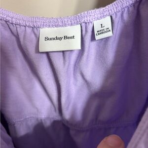 Aritzia Sunday Best Light Purple Mini Dress